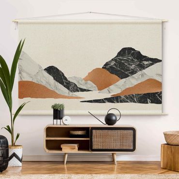 Tapestry - Landscape In Marble And Copper II