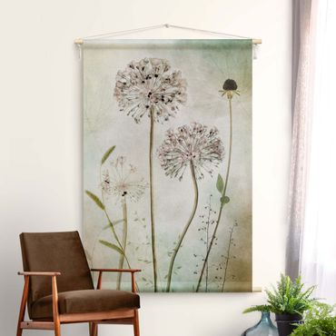 Tapestry - Leek Flowers In Pastel