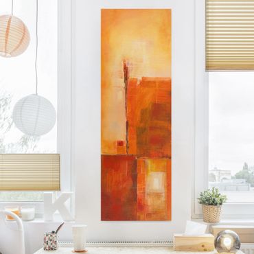 Print on canvas - Abstract Orange Brown