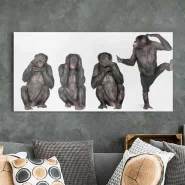 Print on canvas - Monkey Clique