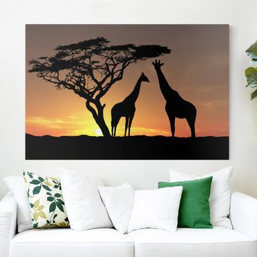 Print on canvas - African Sunset