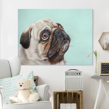 Print on canvas - Reward For Pug