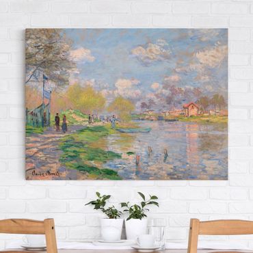 Print on canvas - Claude Monet - Spring On The Seine