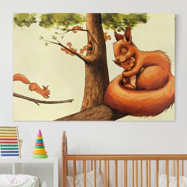 Print on canvas - Mommy Squirricorn