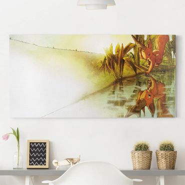 Print on canvas - Unicorn Reflection