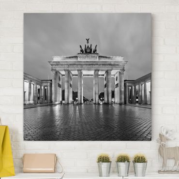 Print on canvas - Illuminated Brandenburg Gate II