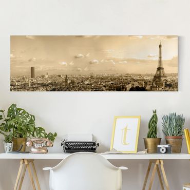 Print on canvas - I love Paris