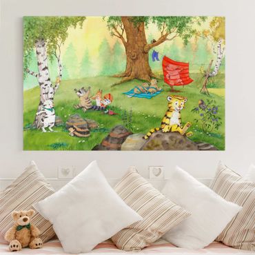 Print on canvas - Little Tiger - Camouflage Stripes For All