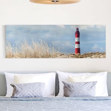 Print on canvas - Lighthouse Between Dunes