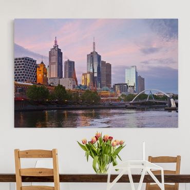 Print on canvas - Melbourne at sunset