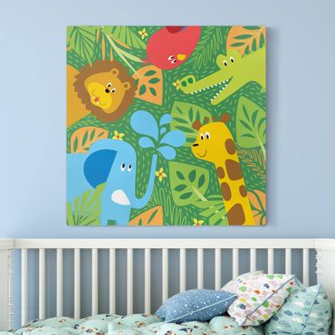Print on canvas - No.BP4 Zoo Animals