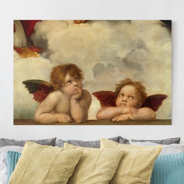 Print on canvas - Raffael - Two Angels. Detail from The Sistine Madonna