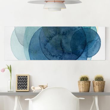 Print on canvas - Big Bang - Blue