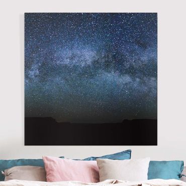 Print on canvas - Shining Stars In Night Sky