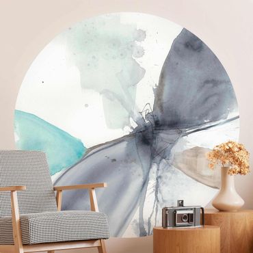 Self-adhesive round wallpaper - Dance Of Dragonflies I