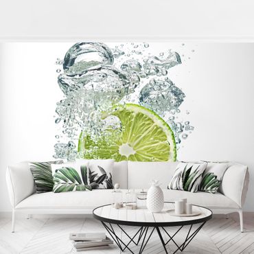 Wallpaper - Lime Bubbles