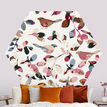 Self-adhesive hexagonal pattern wallpaper - Look Closer