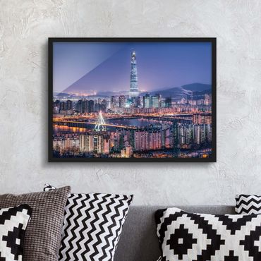 Framed poster - Lotte World Tower At Night