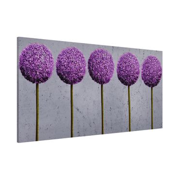 Magnetic memo board - Allium Round-Headed Flower