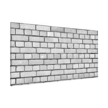 Magnetic memo board - Brick Wallpaper White London