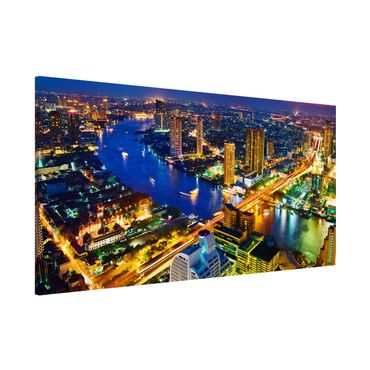 Magnetic memo board - Bangkok Skyline