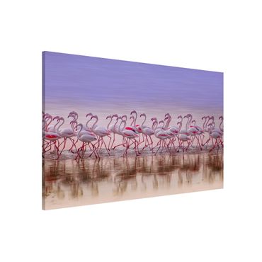 Magnetic memo board - Flamingo Party