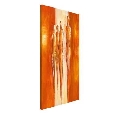 Magnetic memo board - Petra Schüßler - Four Figures In Orange 02