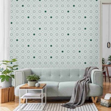 Wallpaper - Moroccan Star Line Pattern
