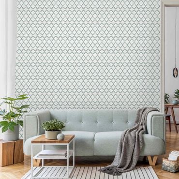 Wallpaper - Moroccan Ornament Line Pattern