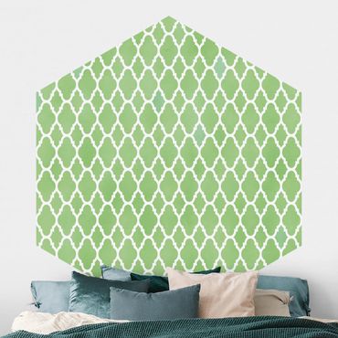 Self-adhesive hexagonal pattern wallpaper - Moroccan Honeycomb Pattern