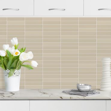 Kitchen wall cladding - Metro Tiles - Beige
