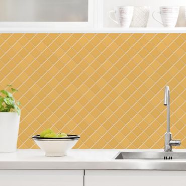 Kitchen wall cladding - Mosaic Tiles - Orange