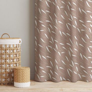 Curtain - Natural Pattern Breeze On Beige