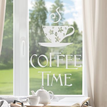 Window sticker - No.SF951 coffee time 1