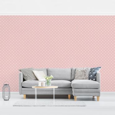 Wallpaper - No.YK57 White Dots On Light Pink