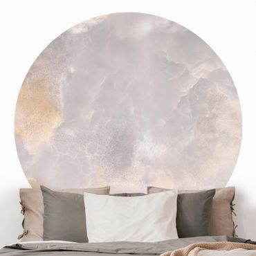 Self-adhesive round wallpaper kitchen - Onyx Marble