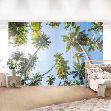 Sliding panel curtains set - Palm Tree Canopy - Panel
