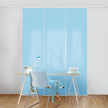 Sliding panel curtain - Pastel Blue