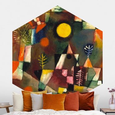 Self-adhesive hexagonal pattern wallpaper - Paul Klee - Full Moon