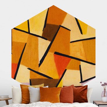 Self-adhesive hexagonal pattern wallpaper - Paul Klee - Harmonized Fight