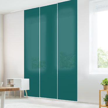 Sliding panel curtain - Pine Green