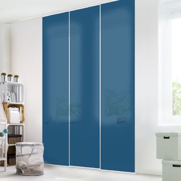 Sliding panel curtain - Prussian Blue