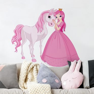 Wall sticker - Princess And Her Horse