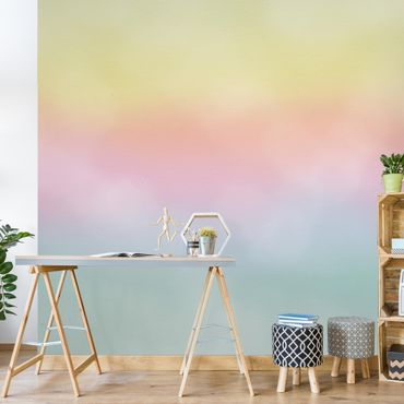 Wallpaper - Rainbow Watercolour