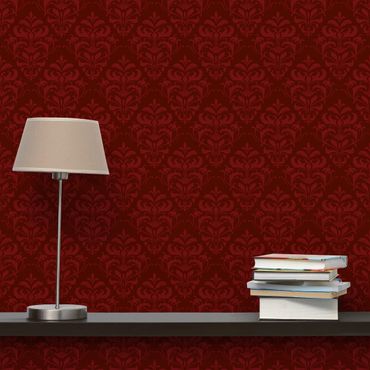 Wallpaper - Red French Baroque