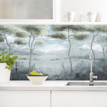 Kitchen wall cladding - Tranquillity at the Mountain Lake