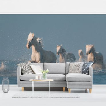 Wallpaper - Herd Of White Horses