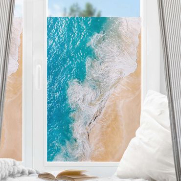 Window decoration - Sunny Breaking Waves