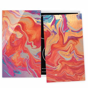 Stove top covers - Play Of Colours Golden Fire