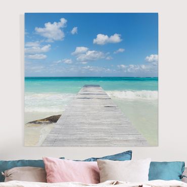 Print on canvas - Landing Stage Into The Ocean